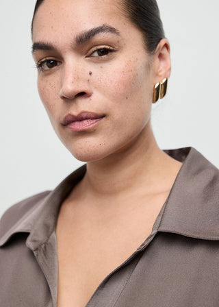 Camisa Manga Larga Estilo Cruzado