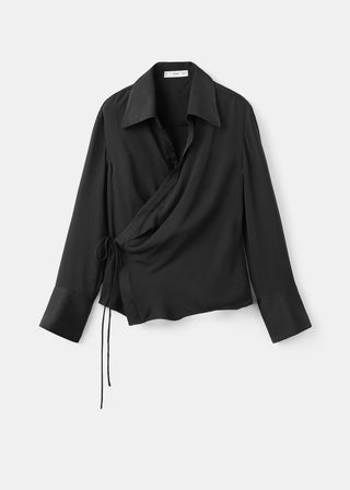 Camisa Manga Larga Estilo Cruzado