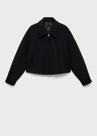 Chaqueta Bomber con Cremallera