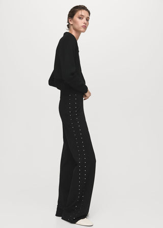 Legging Rectos con Detalles de Pedrería