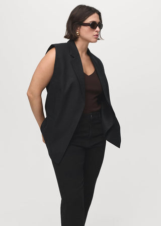 Jeans Flare Talle Medio con Bolsillos