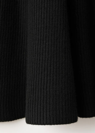 Vestido Manga Larga con Detalle Canalé