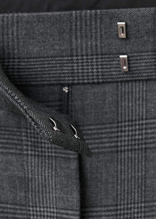 Pantalón de Traje con Estampado Cuadros