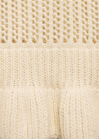 Chaleco de Punto Calada con Volante