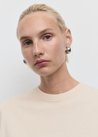 Camiseta Oversize Manga Corta de Algodón