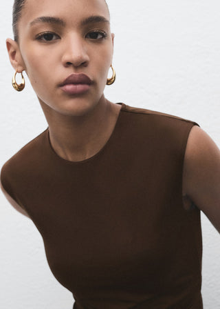 Camiseta Cuello Redondo Ajustada