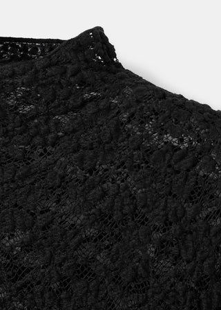 Blusa Cuello Perkins de Encaje