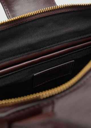 Bolso de Hombro Mediano Efecto Piel