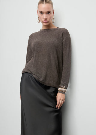 Sudadera Cuello Redondo de Lúrex