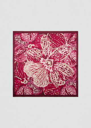 Bufanda Satinada con Estampado Floral