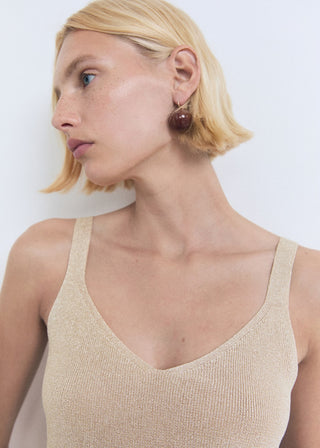 Blusa de Punto con Cuello V