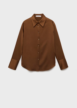 Camisa Manga Larga Tejido Satinado