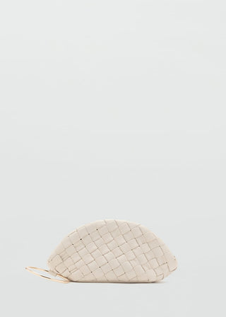 Bolso Clutch de Piel Trenzado