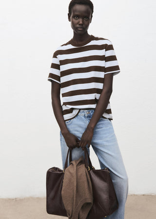 Camiseta Manga Corta Estampado Rayas