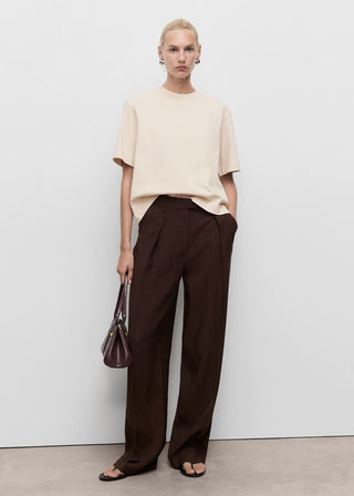 Camiseta Oversize Manga Corta de Algodón