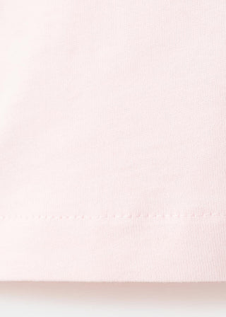 Camiseta Manga Corta con Bordado Floral