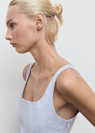 Blusa de Tirantes Corte Acampanado