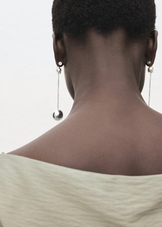 Blusa Manga Corta con Cuello Asimétrico