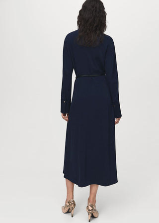 Vestido Camisero Manga Larga con Cinturón