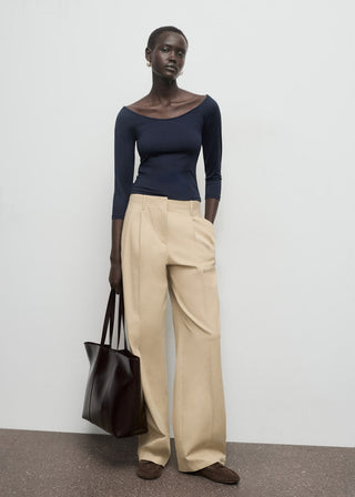 Camiseta Ajustada Cuello Redondo