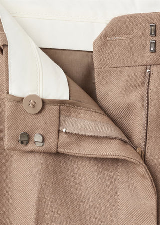 Pantalón Talle Medio Mezcla de Lana