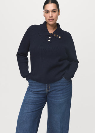 Jeans Wide Leg Talle Alto con Bolsillos