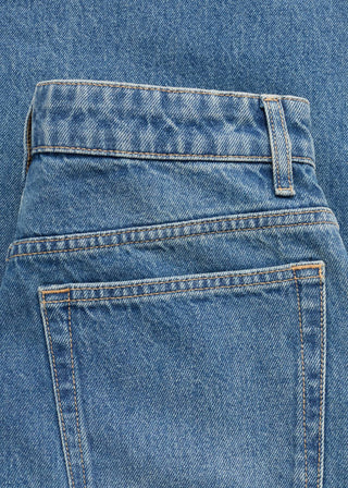 Jeans Balloon Talle Medio con Bolsillos