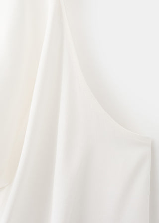 Blusa de Satén con Cuello Drapeado