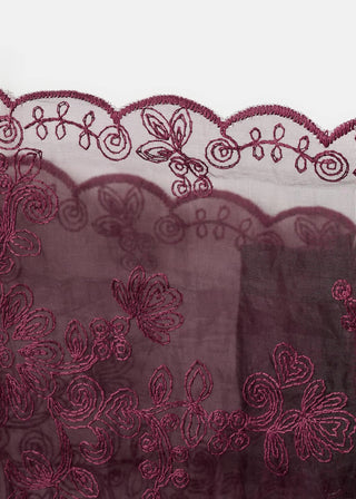 Blusa de Tirantes Transparente con Bordado