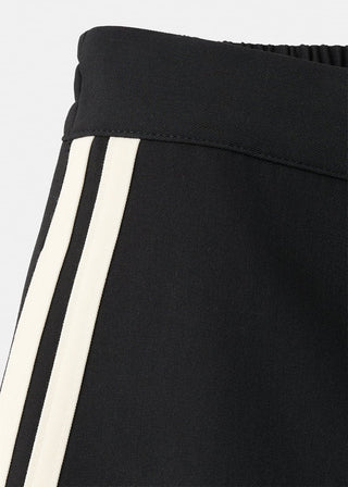 Pantalón con Cintura Elástica de Rayas Combinadas