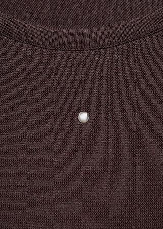 Sudadera Manga Corta con Detalle Tachuelas