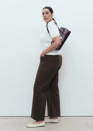 Jeans Wide Leg Talle Alto con Bolsillos