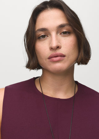 Vestido Cuello Redondo sin Mangas