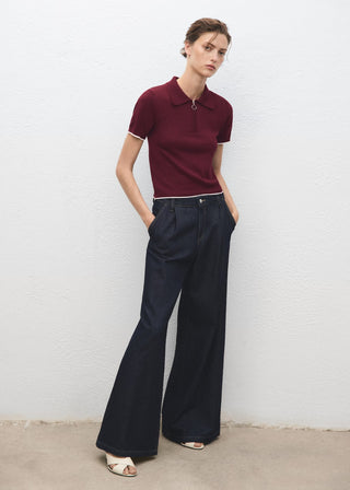 Sudadera Cuello Polo con Cremallera