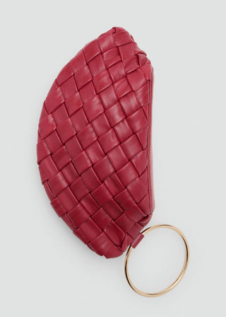 Bolso Clutch de Piel Trenzado