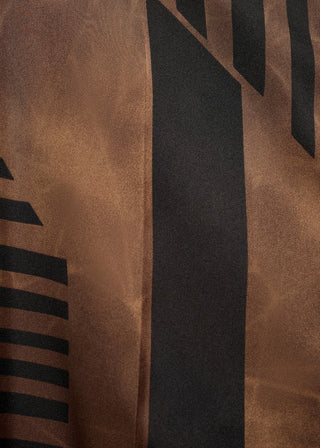 Pantalón Satinado con Estampado Rayas