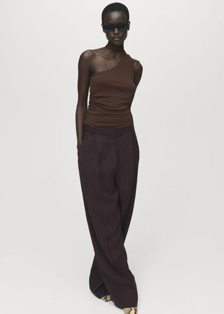 Blusa Asimétrica con Diseño Fular