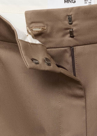 Pantalón con Pinzas de Algodón