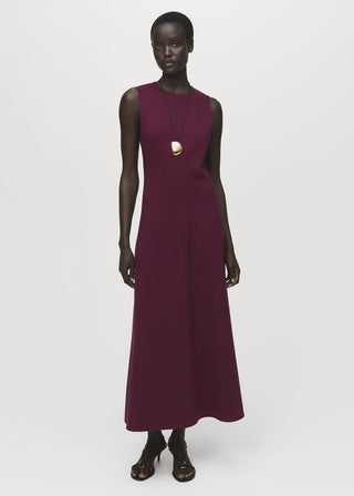 Vestido Cuello Redondo sin Mangas