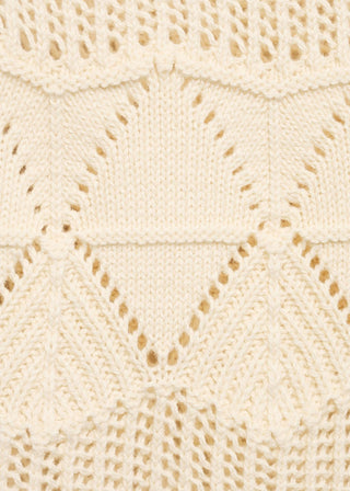 Chaleco de Punto Calada con Volante