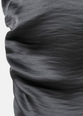 Vestido de Satén con Efecto Drapeado