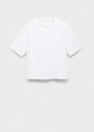 Camiseta Oversize Manga Corta de Algodón