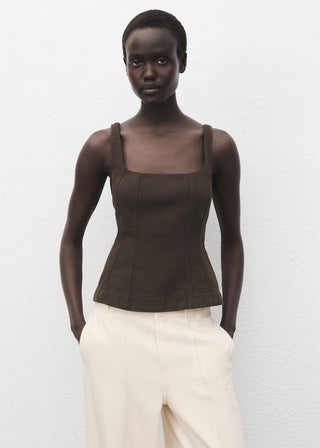 Jeans Wide Leg Talle Medio con Bolsillos