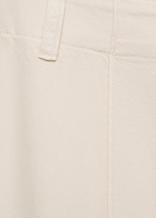 Jeans Wide Leg Talle Medio con Bolsillos