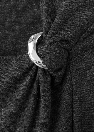 Camiseta Manga Larga con Detalle Metálico