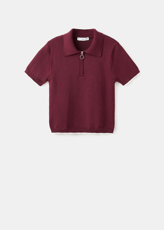 Sudadera Cuello Polo con Cremallera