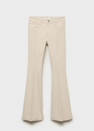 Jeans Flare Talle Medio con Bolsillos