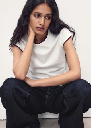 Camiseta Manga Corta de Algodón