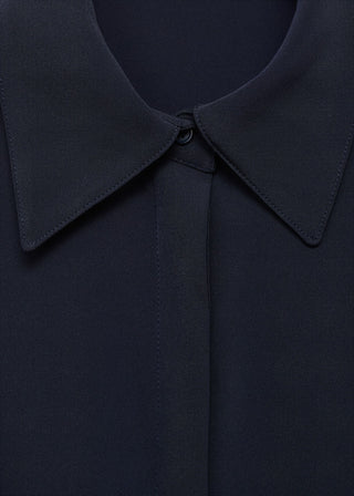 Vestido Camisero Manga Larga con Cinturón