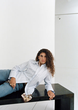 Camisa Manga Larga Estampado Rayas